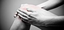 We treat proffesional athlete's as well as weekend warriors. woman holding knee
